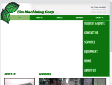 Tablet Screenshot of elmmachining.com